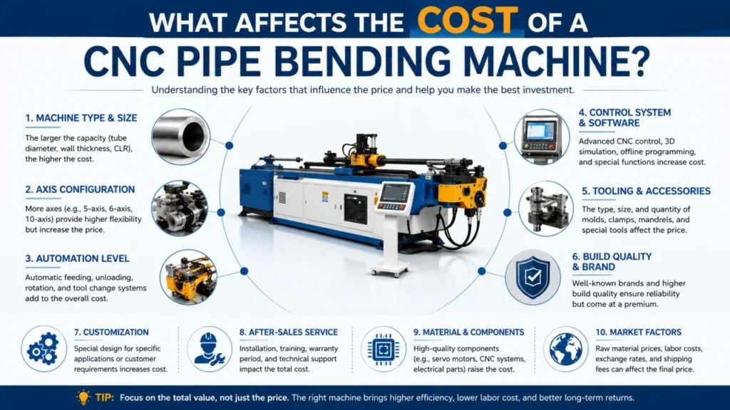 CNC Pipe Bending Machine Cost