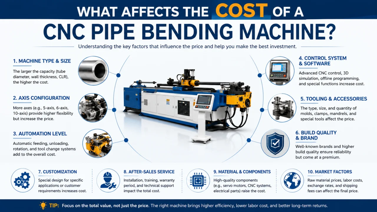 CNC Pipe Bending Machine Cost