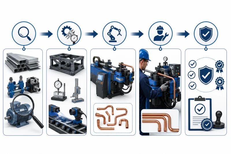 Full Process Quality Control of Copper Pipe Bending Machines