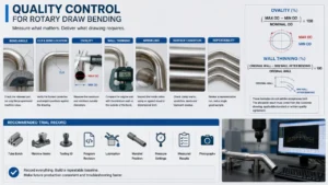 Quality Control for Rotary Draw Bending