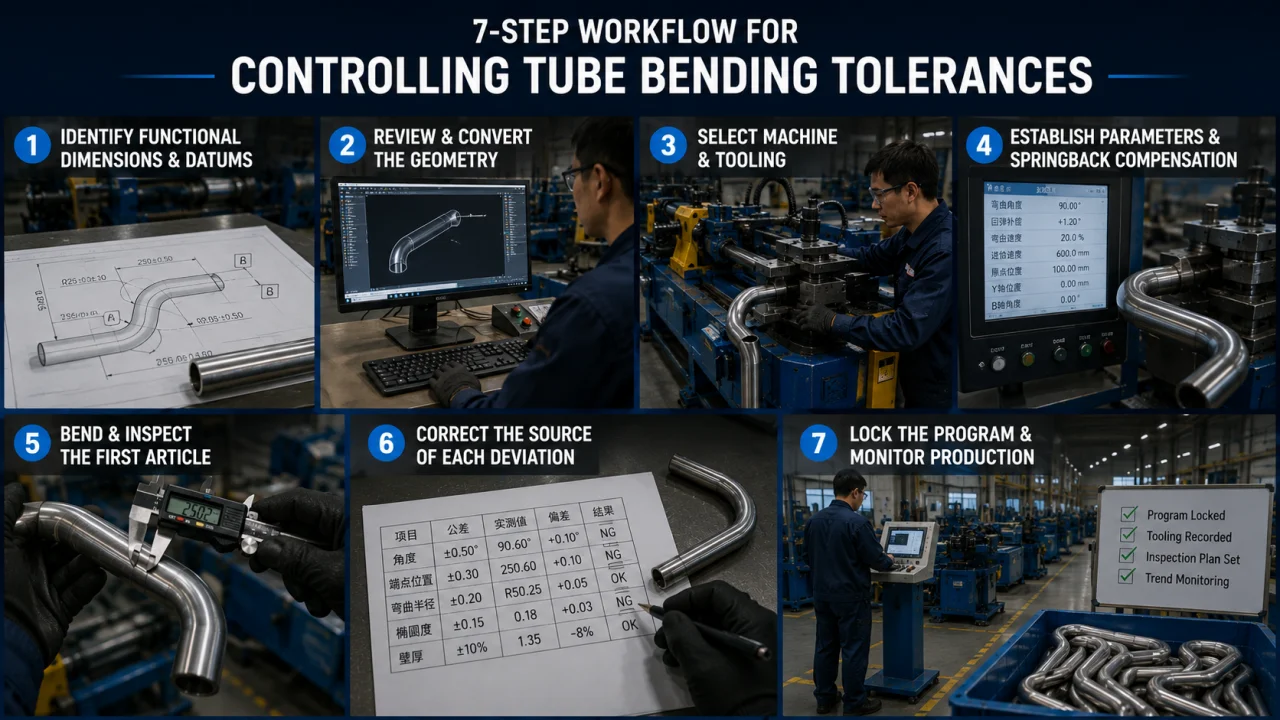 A 7-Step Workflow for Controlling Tube Bending Tolerances