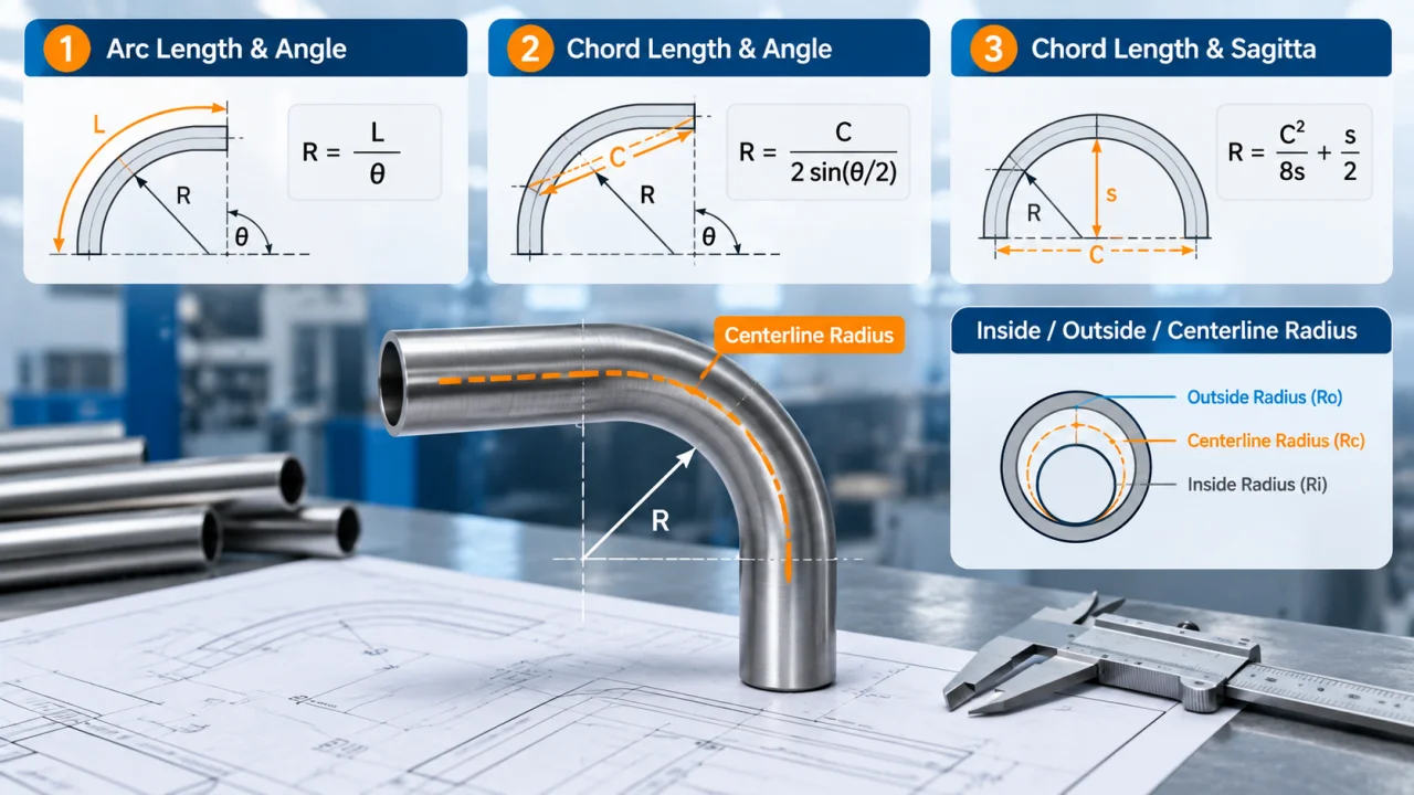 bending radius calculation