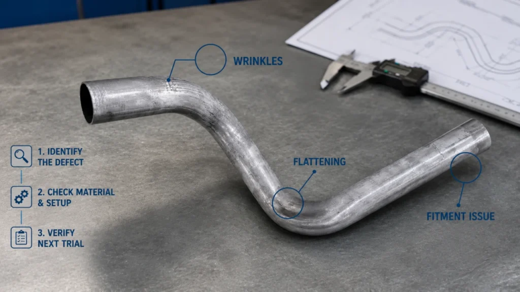 tube bending defects