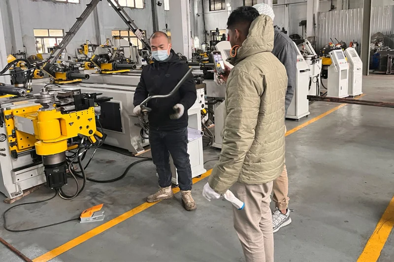 HVAC CNC pipe bending machine application