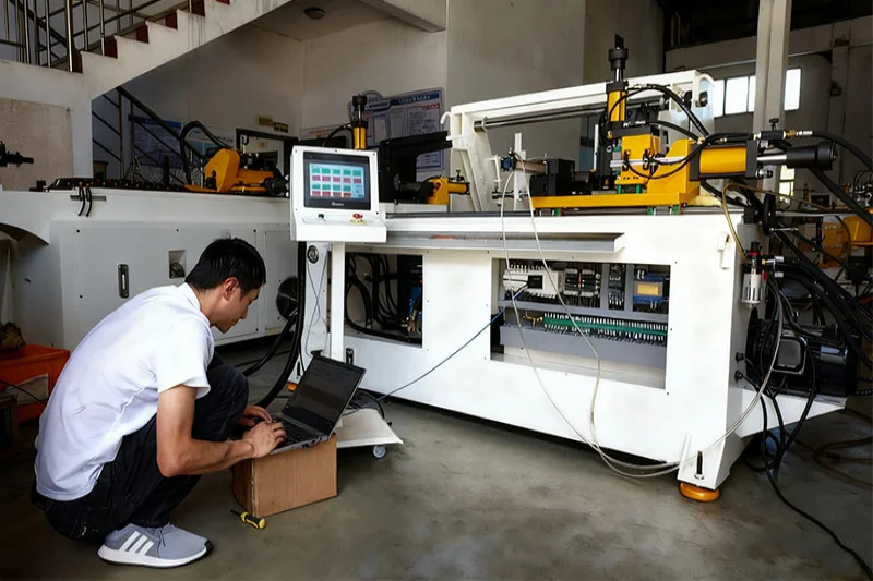 Industrial CNC tube bending application