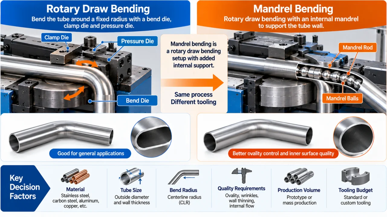 Mandrel Bending vs Rotary Draw Bending
